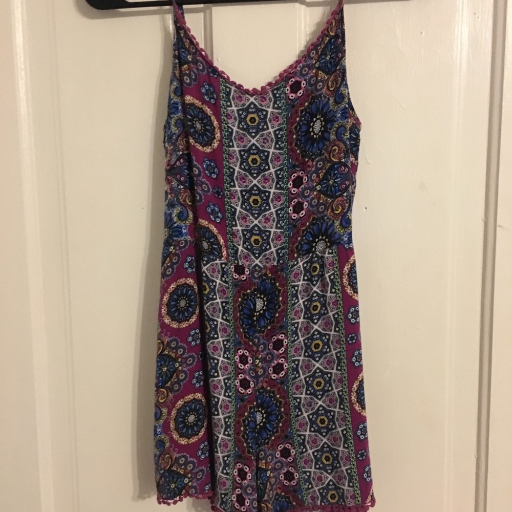 FLORAL PACSUN LA HEARTS SPAGHETTI STRAP ROMPER